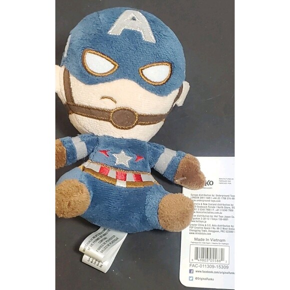 Funko Mopeez Captain America Plush 5" – With Tags – Marvel Collector Doll - Picture 4 of 6